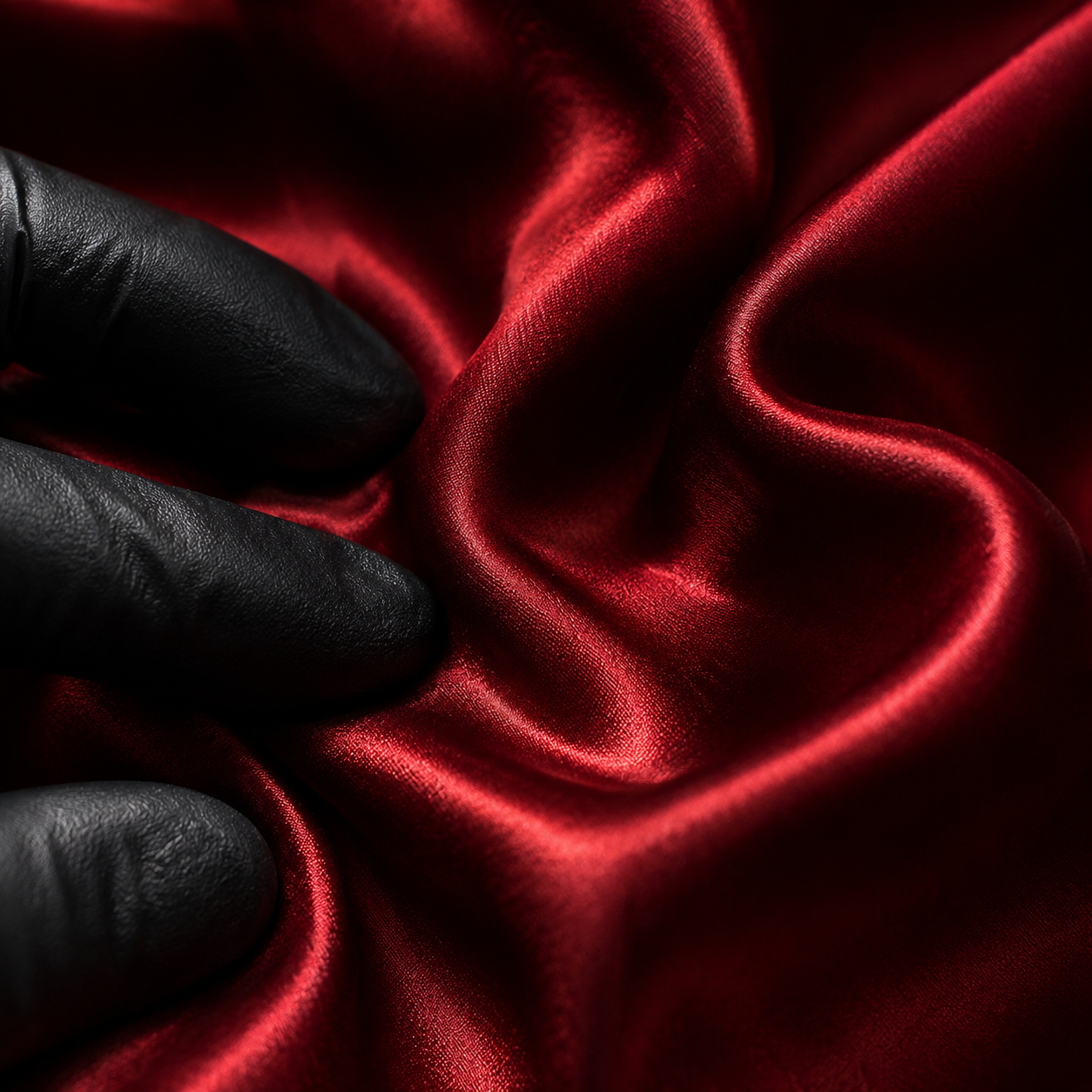 Deep Blood Red silk fabric