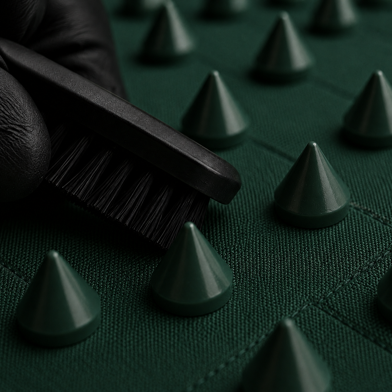 Dark Emerald cotton with matching thorns