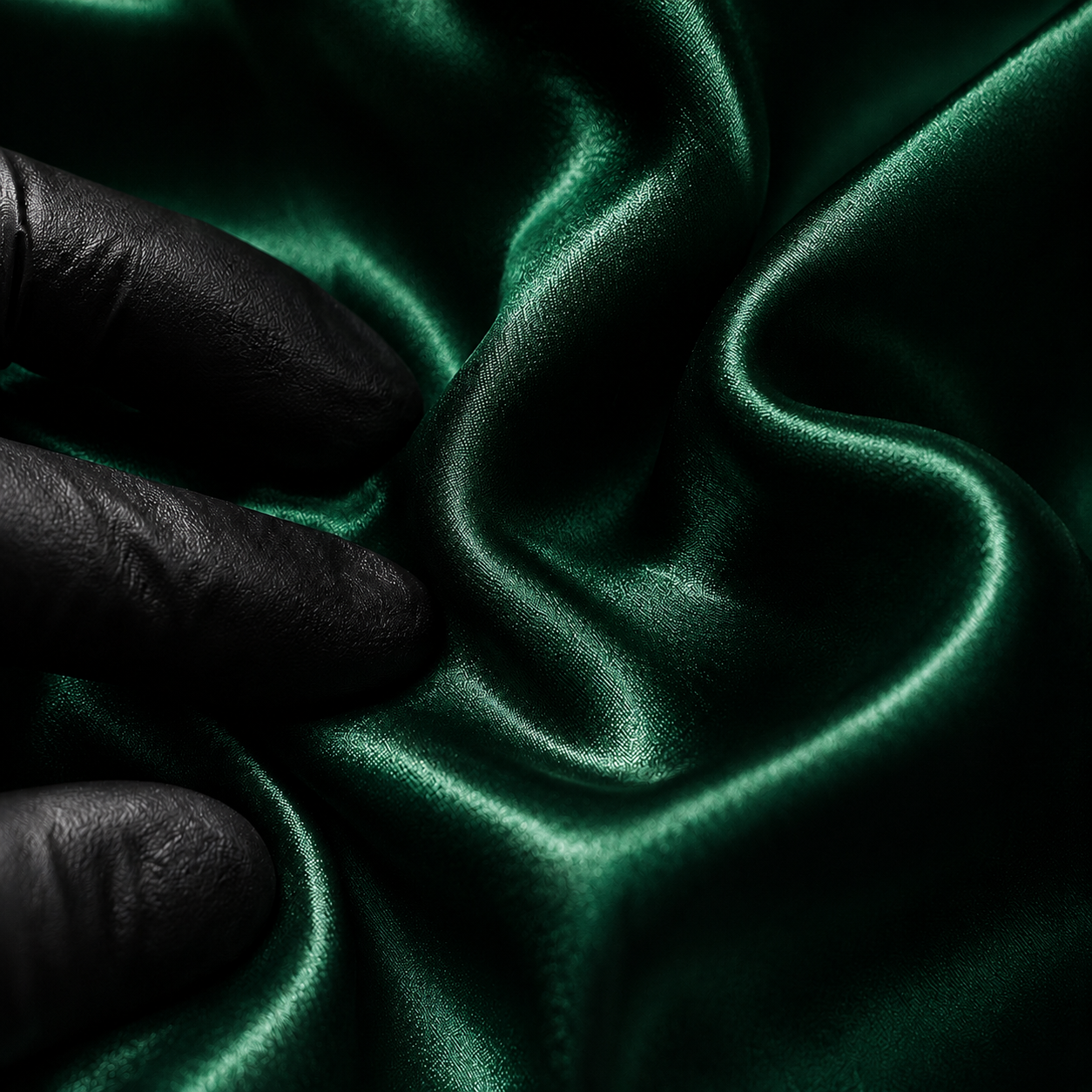 Dark Emerald silk lining