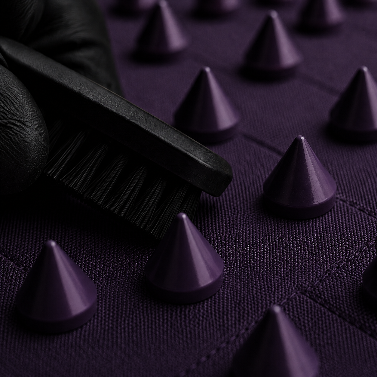 Dark Purple cotton with matching thorns