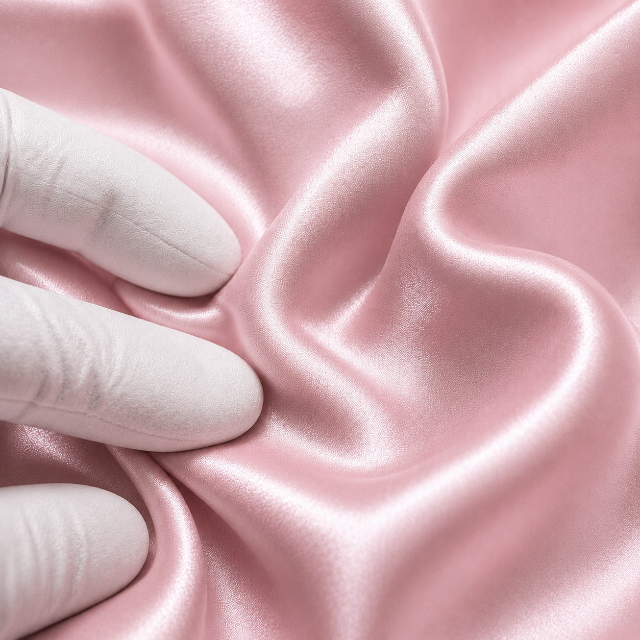 Pink silk lining